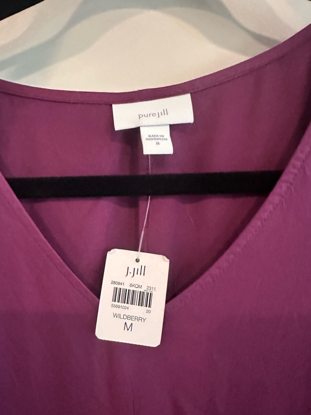 J Jill “Pure Jill” Wildberry Wrap Dress - Size M - NWT - Picture 5 of 9